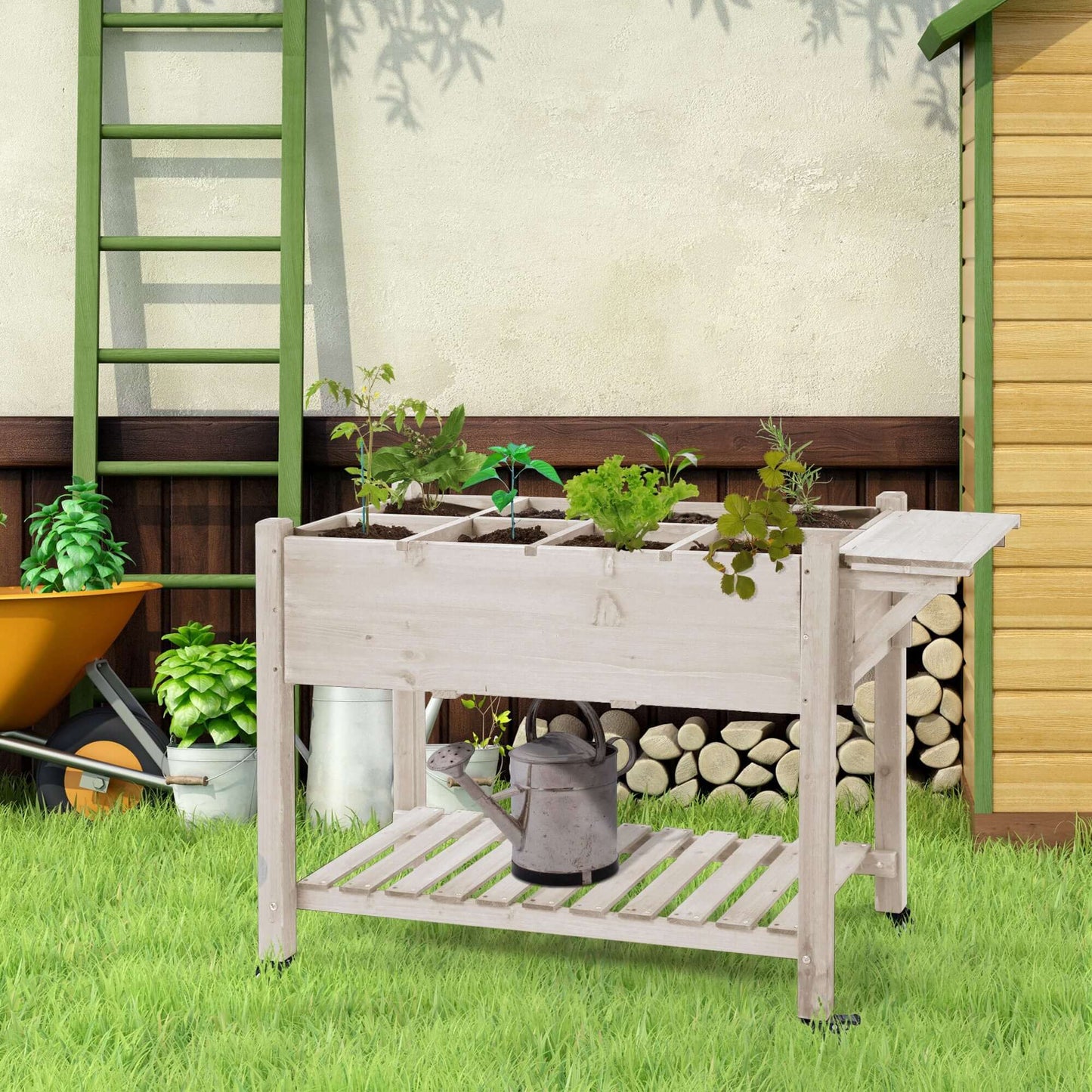 DROPPZZA Outdoor Garden Planter Box