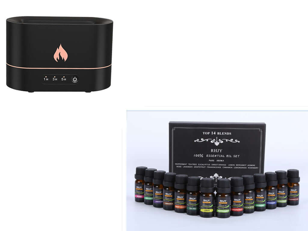 DROPPZZA Flame Aromatherapy Humidifier Diffuser