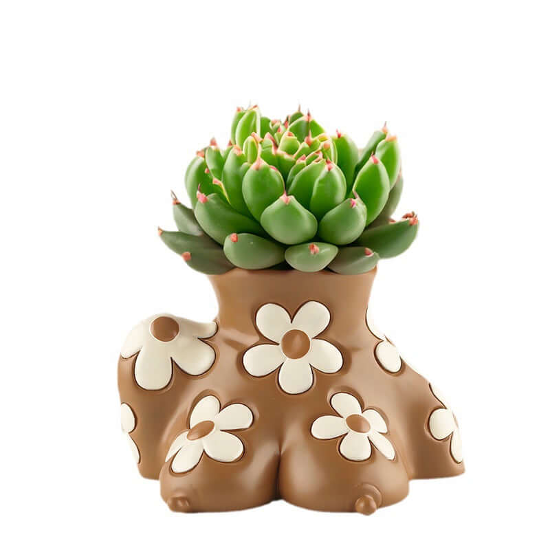 DROPPZZA Resin Body Art Creative Flowerpot