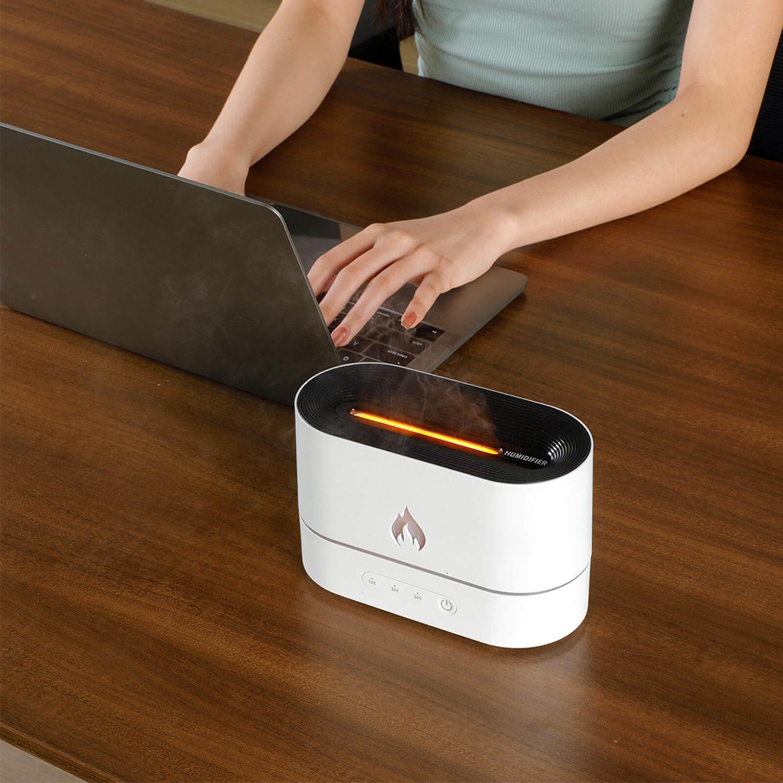 DROPPZZA Flame Aromatherapy Humidifier Diffuser