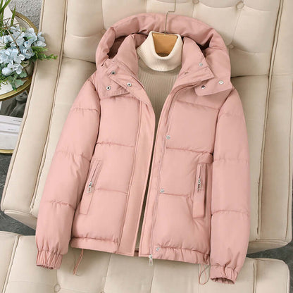 DROPPZZA Hooded Thick Padded Coat Petite Winter Jacket