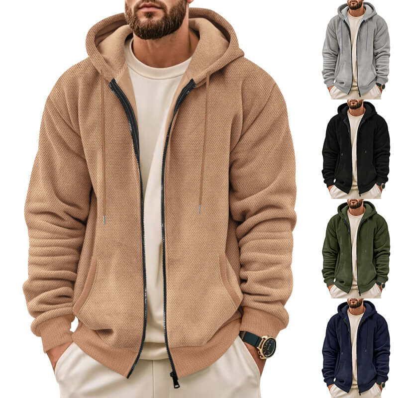 DROPPZZA Men’s Zippered Hoodie