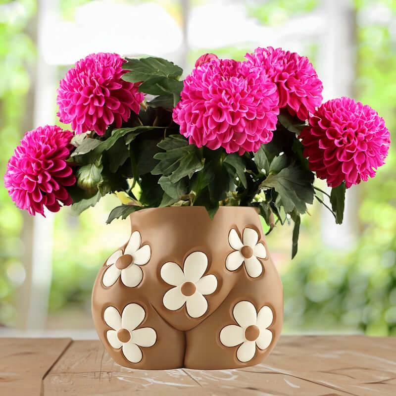 DROPPZZA Resin Body Art Creative Flowerpot