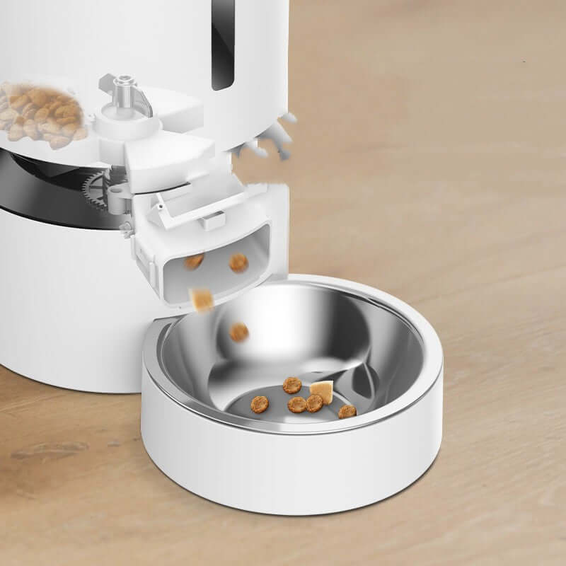 DROPPZZA capsule-automatic-feeder-cat-feeding-double-bowl