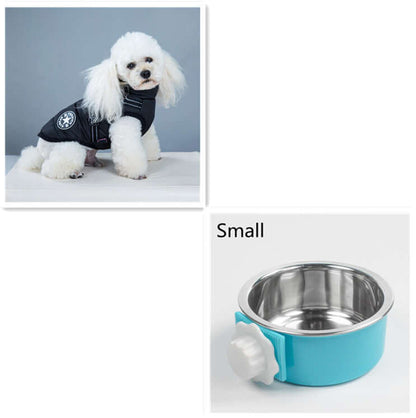 DROPPZZA Winter Dog Coat With Harness Jacket