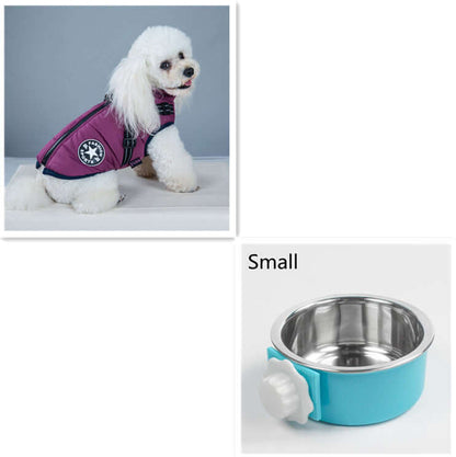 DROPPZZA Winter Dog Coat With Harness Jacket