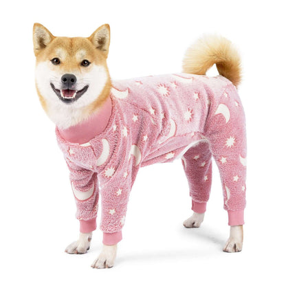 DROPPZZA Cozy Winter Dog Pajamas Pet Clothing