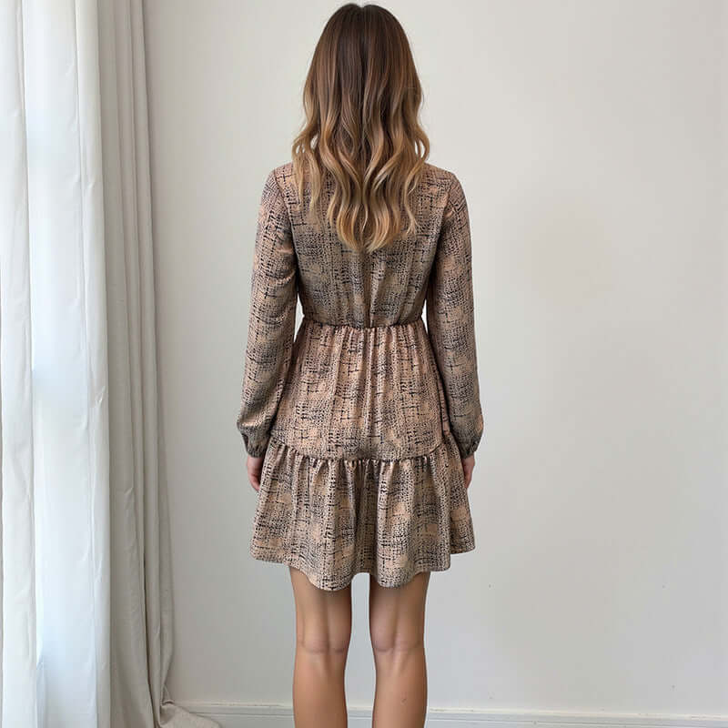 DROPPZZA Women’s Fashion Elegant Long Sleeve Dress