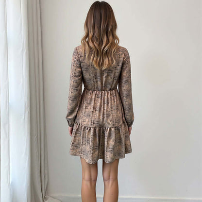 DROPPZZA Women’s Fashion Elegant Long Sleeve Dress