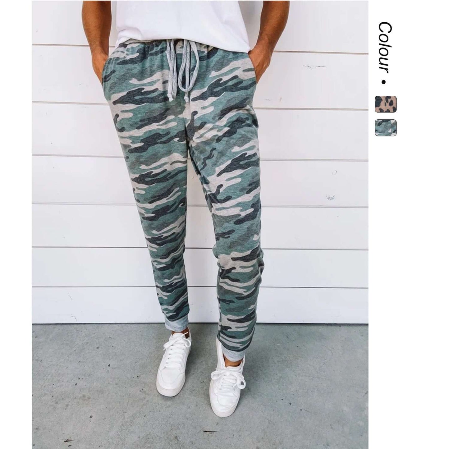 DROPPZZA Leopard Casual Pants