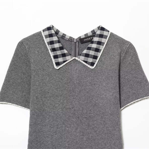 DROPPZZA Women’s Neckline Patchwork Dress