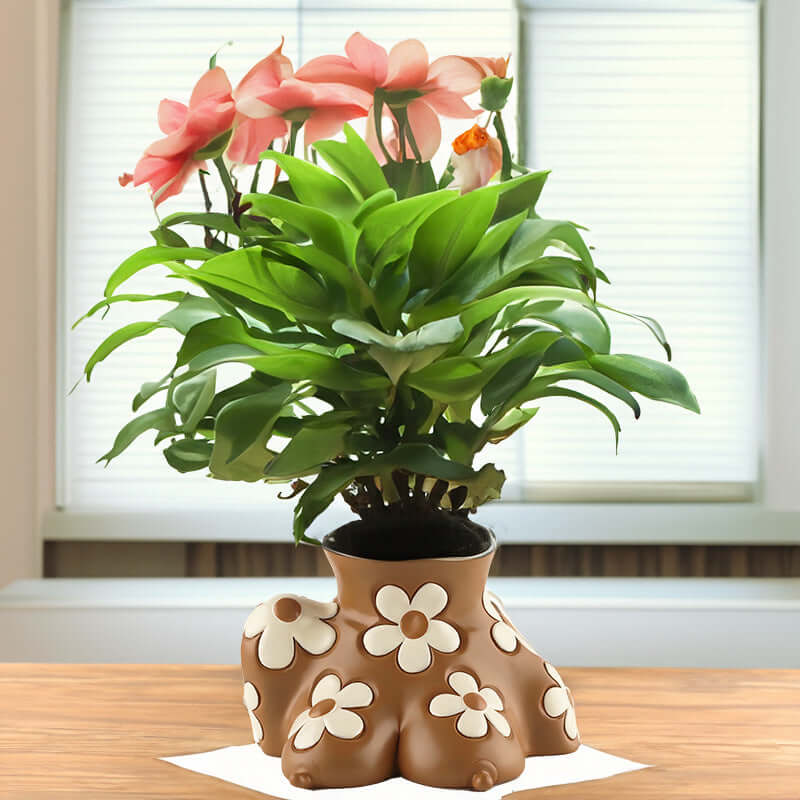 DROPPZZA Resin Body Art Creative Flowerpot