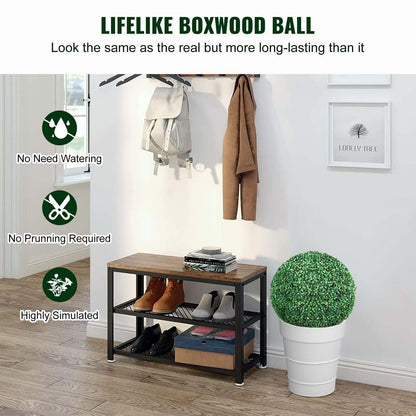 DROPPZZA Faux Boxwood Ball Topiary Decoration