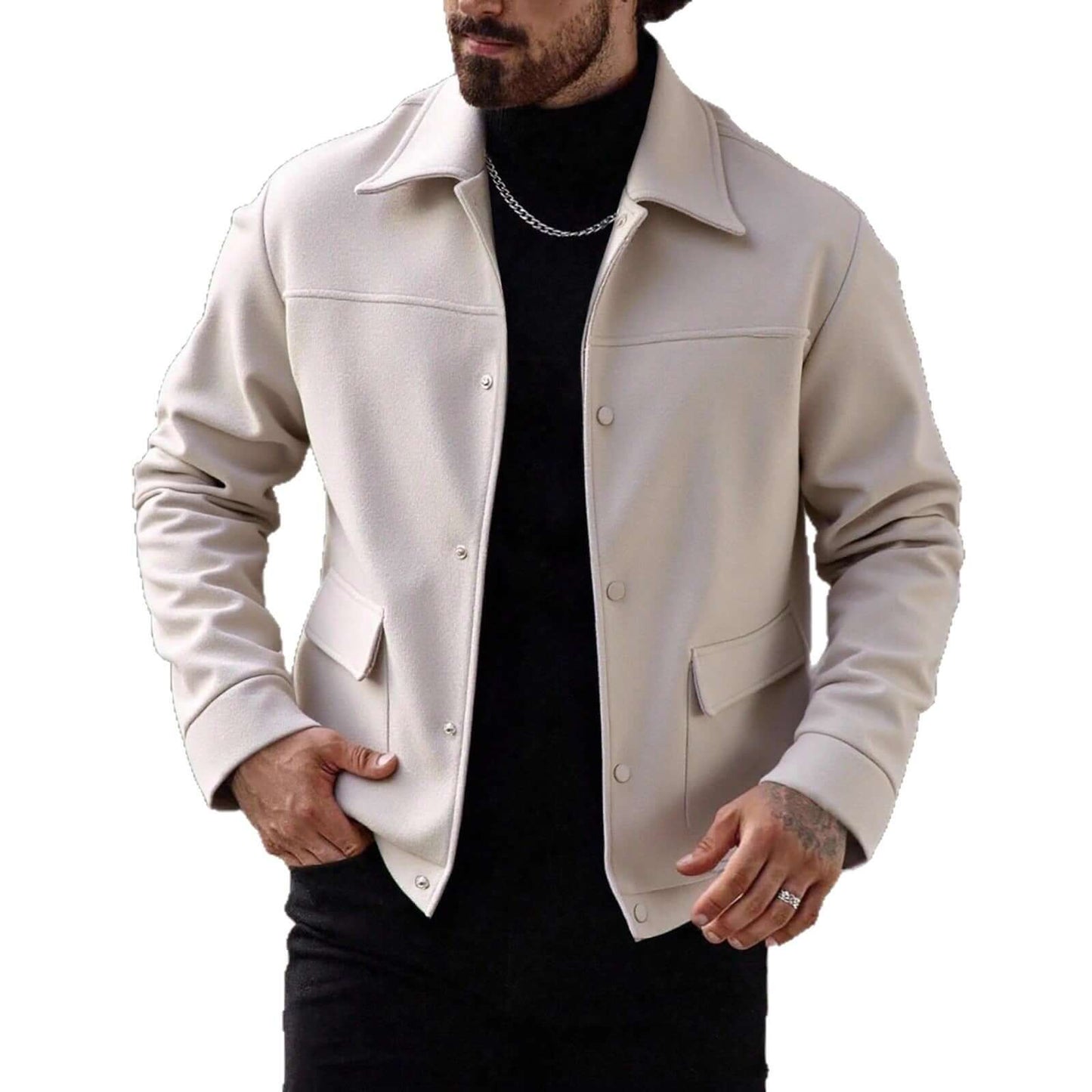 DROPPZZA Casual Wool Jacket
