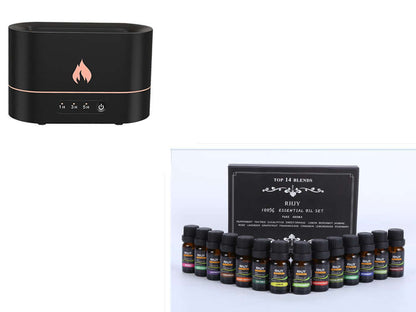 DROPPZZA Flame Aromatherapy Humidifier Diffuser