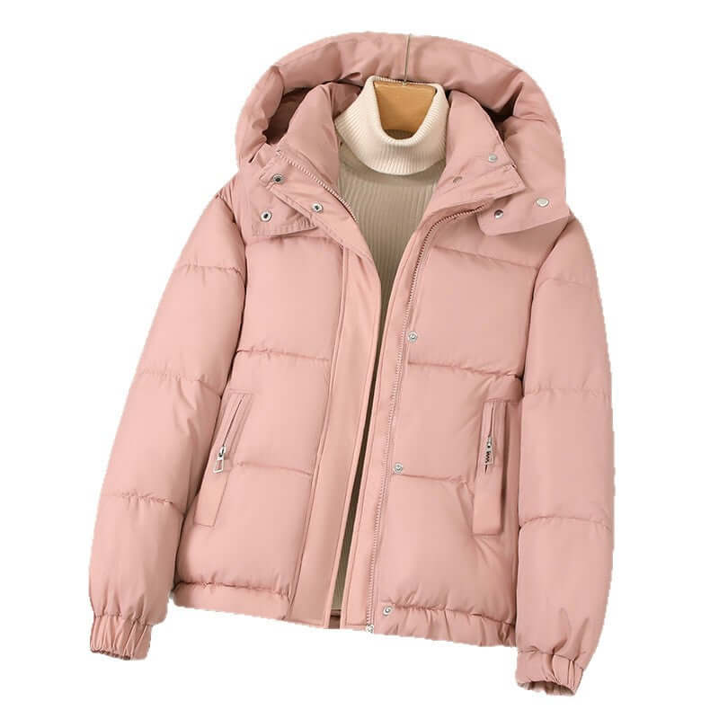 DROPPZZA Hooded Thick Padded Coat Petite Winter Jacket