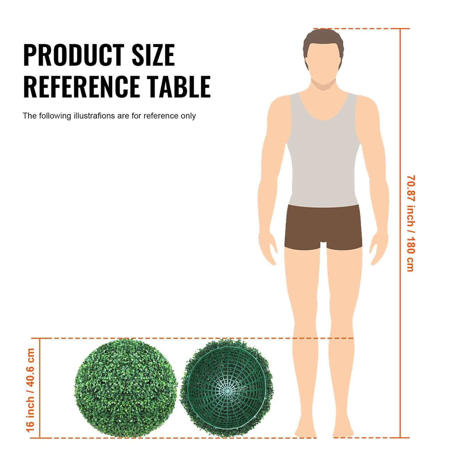 DROPPZZA Faux Boxwood Ball Topiary Decoration