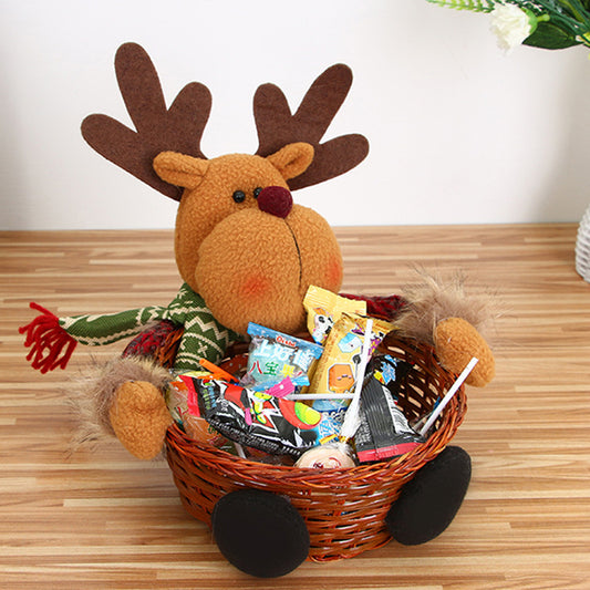 DROPPZZA Christmas Candy Basket Tabletop Ornament