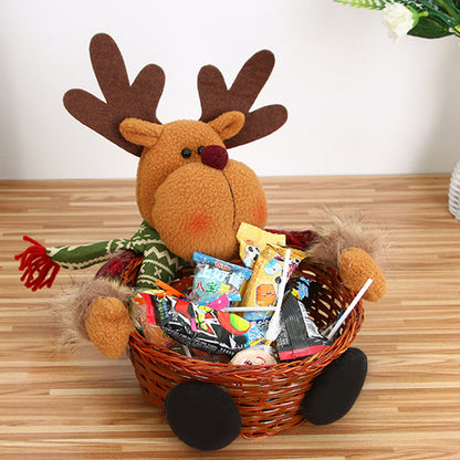 DROPPZZA Christmas Candy Basket Tabletop Ornament