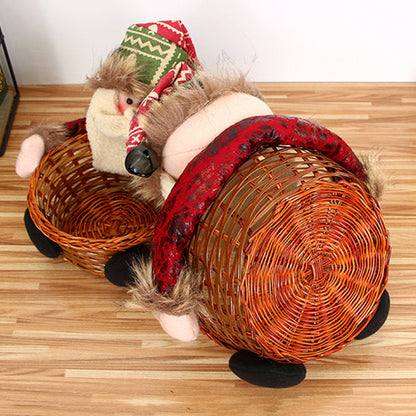 DROPPZZA Christmas Candy Basket Tabletop Ornament