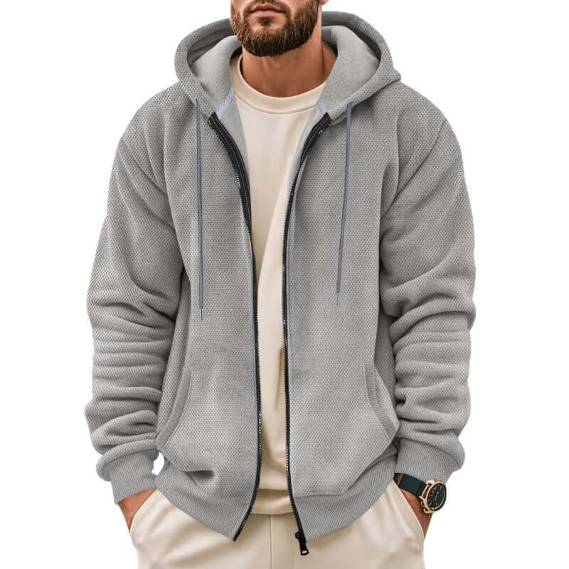 DROPPZZA Men’s Zippered Hoodie