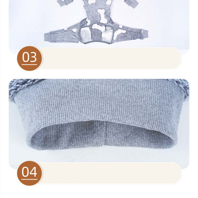 DROPPZZA Cozy Winter Dog Pajamas Pet Clothing