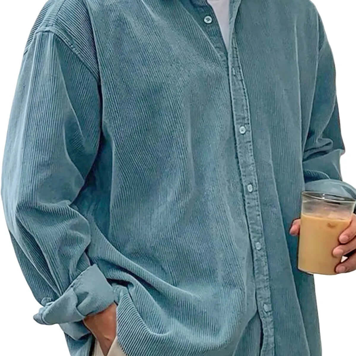DROPPZZA Men’s Thick Shirt Jacket