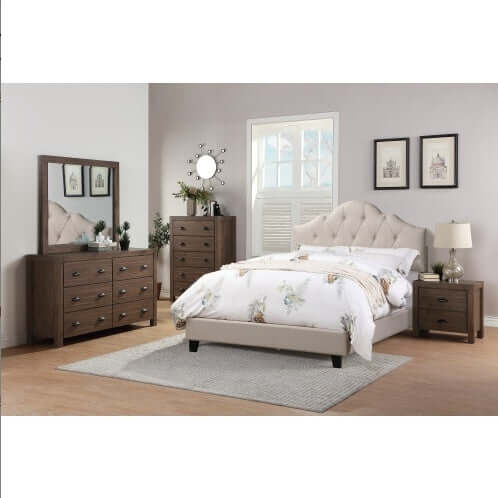 DROPPZZA Contemporary Tufted Queen Bedframe