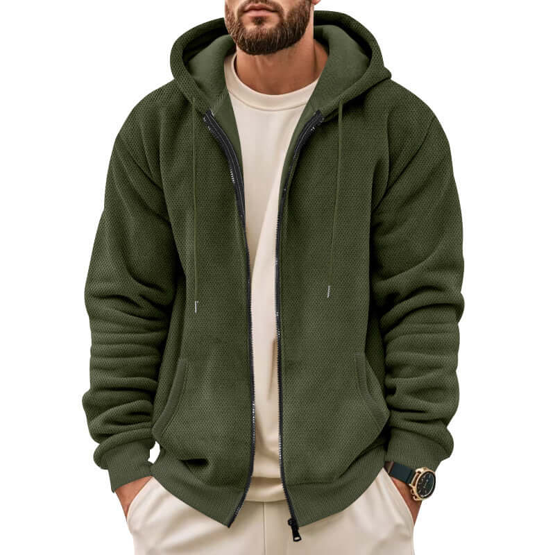 DROPPZZA Men’s Zippered Hoodie