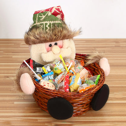 DROPPZZA Christmas Candy Basket Tabletop Ornament