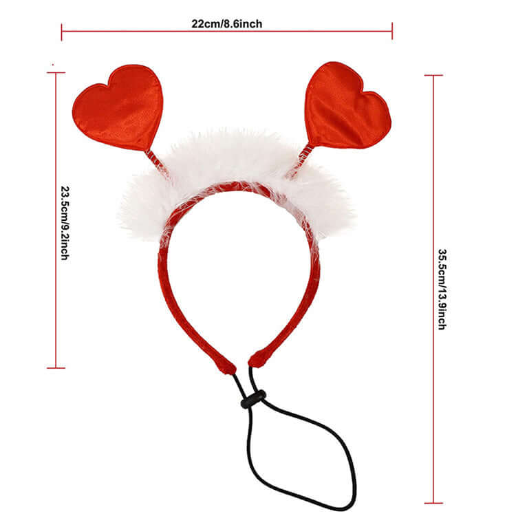 DROPPZZA Pet Valentine Hairband Party Decoration