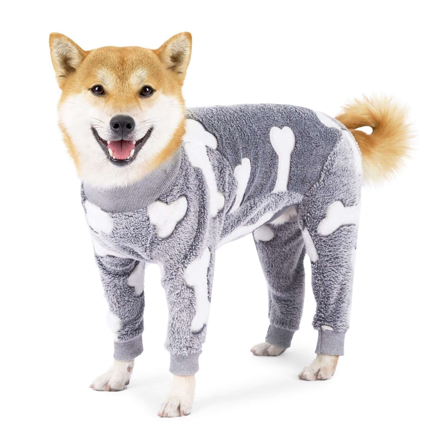 DROPPZZA Cozy Winter Dog Pajamas Pet Clothing