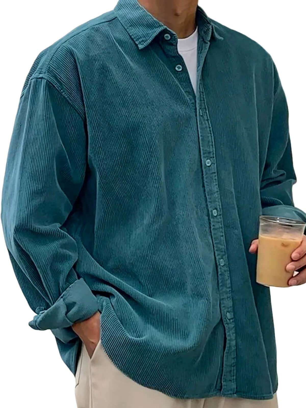 DROPPZZA Men’s Thick Shirt Jacket